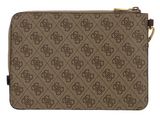 GUESS Vezzola Eco Flat Wristlet Beige / Brown GUESS Vezzola Eco Flat Wristlet Beige / Brown
