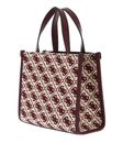 GUESS Izzy Two Compartment Mini Tote Merlot Logo GUESS Izzy Two Compartment Mini Tote Merlot Logo