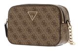 GUESS Noelle Crossbody Camera Bag Latte Logo / Brown