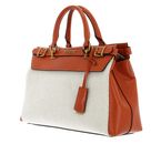 GUESS Sestri Luxury Satchel Natural / Orange