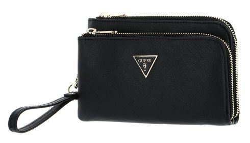 GUESS Double Flat Pouch Black