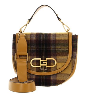 GUESS Fleet Flap Saddle Bag Mustard