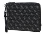 GUESS Vezzola Eco Flat Wristlet Dark Black GUESS Vezzola Eco Flat Wristlet Dark Black