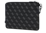 GUESS Vezzola Eco Flat Wristlet Dark Black GUESS Vezzola Eco Flat Wristlet Dark Black