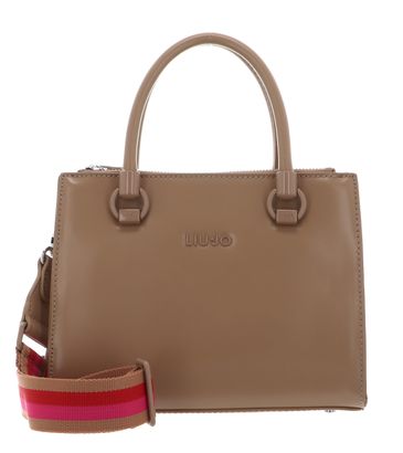 LIU JO Manhattan Satchel Double Zip S Cammello