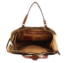 CAMPOMAGGI Saturno Weekend Bag V.Militare + T / Cognac