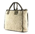 CAMPOMAGGI Shopping Bag S Naturale + Oro + T / V.Militare