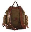 CAMPOMAGGI Saturno Backpack V.Militare + T / Cognac