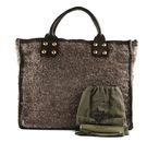CAMPOMAGGI Shopping Bag S Naturale + Oro + T / Moro