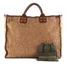 CAMPOMAGGI Shopping Bag L Naturale + Oro + T / Cognac CAMPOMAGGI Shopping Bag L Naturale + Oro + T / Cognac