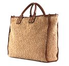 CAMPOMAGGI Shopping Bag L Naturale + Oro + T / Cognac CAMPOMAGGI Shopping Bag L Naturale + Oro + T / Cognac