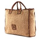 CAMPOMAGGI Shopping Bag L Naturale + Oro + T / Cognac CAMPOMAGGI Shopping Bag L Naturale + Oro + T / Cognac