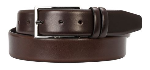 BOSS Carmello Leather Belt W80 Dark Brown