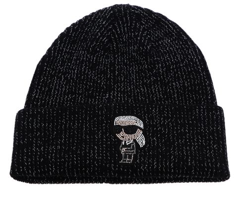 KARL LAGERFELD K / Ikonik 2.0 Lur Beanie Black