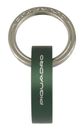 PIQUADRO Blue Square Key Chain With Round Carabiner Hook Verde PIQUADRO Blue Square Key Chain With Round Carabiner Hook Verde