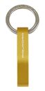 PIQUADRO Blue Square Key Chain With Big Carabiner Hook Giallo PIQUADRO Blue Square Key Chain With Big Carabiner Hook Giallo