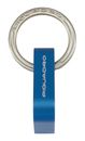 PIQUADRO Blue Square Key Chain With Triangular Carabiner Hook Blu PIQUADRO Blue Square Key Chain With Triangular Carabiner Hook Blu