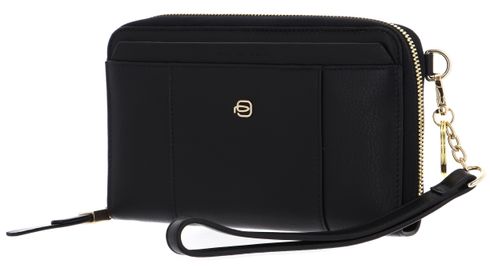 PIQUADRO Circle Zip Around Wallet Pochette Nero