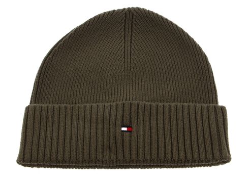 TOMMY HILFIGER Essential Flag Beanie Khaki