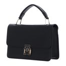 TOMMY HILFIGER Pushlock Leather Crossover Bag Black