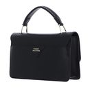 TOMMY HILFIGER Pushlock Leather Crossover Bag Black