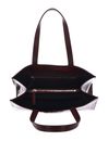 TOMMY HILFIGER Pushlock Leather Tote Rouge TOMMY HILFIGER Pushlock Leather Tote Rouge