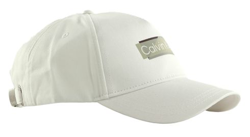 Calvin Klein Layered Logo BB Cap Bright White