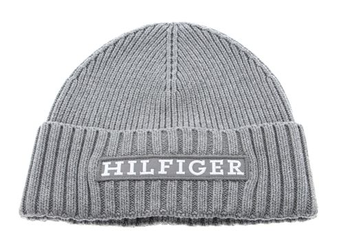 TOMMY HILFIGER TH Monotype Beanie Grey Melange