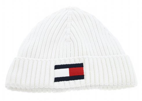 TOMMY HILFIGER TH Essentials Knitted Hat S / M Ancient White