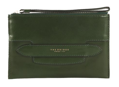 THE BRIDGE Lucrezia WOW Pouch Malachite abb. Oro