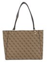 GUESS Noelle Noel Tote Latte Logo / Brown GUESS Noelle Noel Tote Latte Logo / Brown