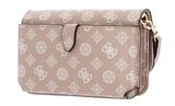 GUESS Noelle Xbody Flap Organizer Light Rose Logo GUESS Noelle Xbody Flap Organizer Light Rose Logo