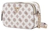 GUESS Noelle Girlfriend Crossbody Camera Bag Cream Logo