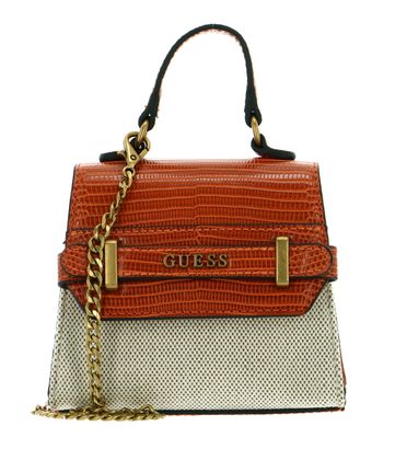 GUESS Sestri Micro Mini Bag Natural / Orange