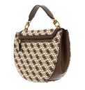 GUESS Izzy Flap Saddle Bag Brown Logo GUESS Izzy Flap Saddle Bag Brown Logo