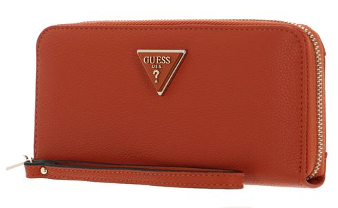 GUESS Meridian SLG Large Zip Around Wallet Orange