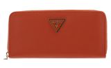 GUESS Meridian SLG Large Zip Around Wallet Orange GUESS Meridian SLG Large Zip Around Wallet Orange