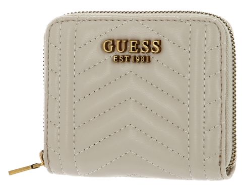 GUESS Lovide SLG Small Zip Around Wallet Stone