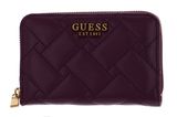 GUESS Gracelynn SLG Medium Zip Around Wallet Plum