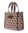 GUESS Izzy Two Compartment Mini Tote Merlot Logo GUESS Izzy Two Compartment Mini Tote Merlot Logo