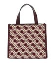 GUESS Izzy Two Compartment Mini Tote Merlot Logo GUESS Izzy Two Compartment Mini Tote Merlot Logo