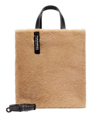 LIEBESKIND BERLIN Shearling Paperbag M Dark Clay