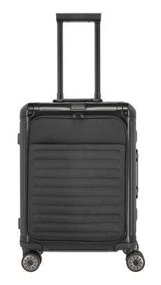 travelite Next 4W Trolley With Front Bag S Black