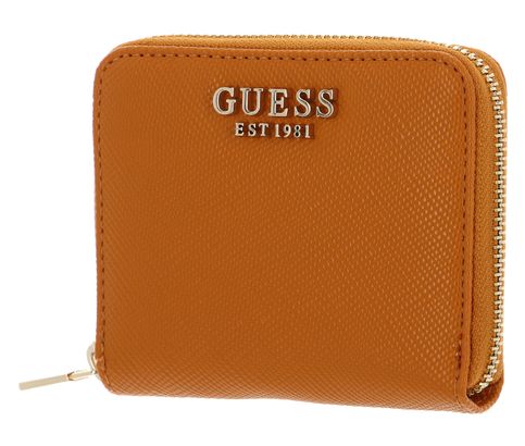 GUESS Laurel SLG Small Zip Around Wallet Pumpkin