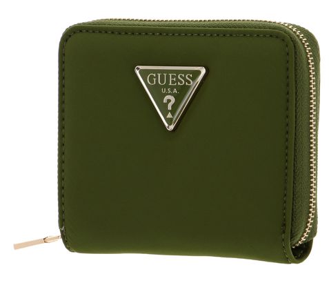 GUESS Eco Gemma SLG Small Zip Around Wallet Olive