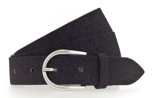 Vanzetti 30mm Glitter Belt W100 Black Glitter
