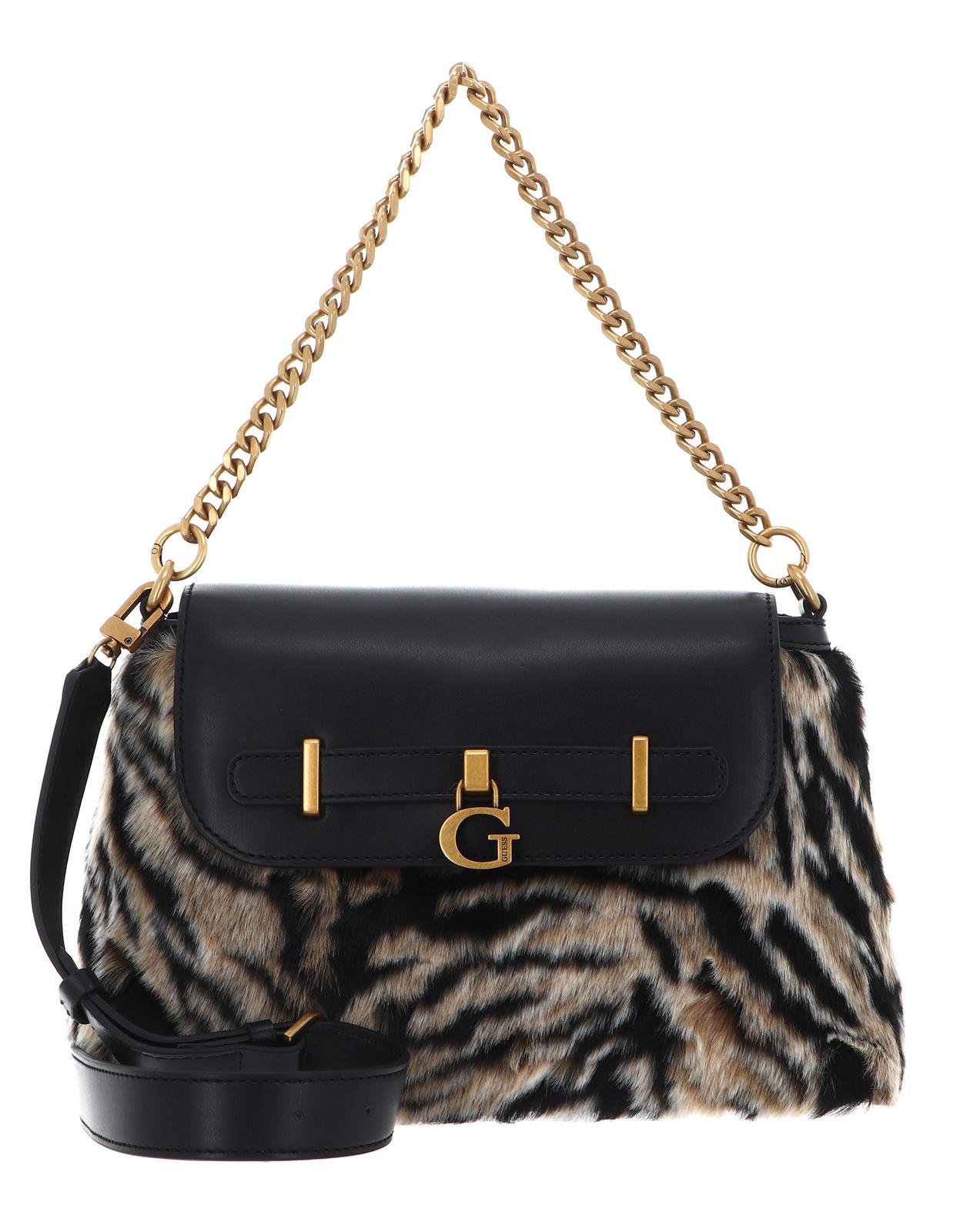 GUESS shoulder bag Bergen Crossbody Flap Tiger | Buy bags, purses 