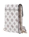 GUESS Noelle Girlfriend Smartphone Bag Cream Logo GUESS Noelle Girlfriend Smartphone Bag Cream Logo