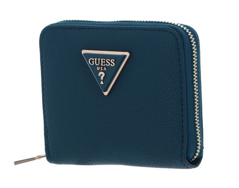 GUESS Meridian Small Zip Around Wallet Teal
