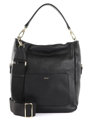 abro Leather Dalia Hobo Bag Raquel Small S Black / Gold